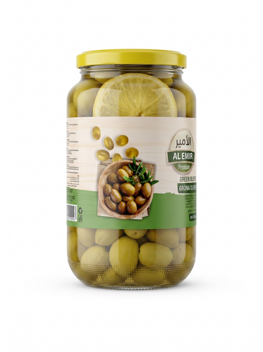 AE Inlagda Gröna oliver 660 ml ×12
