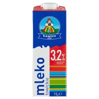 Lowic UHT Mjölk 3,2% 1L*12 TEXT