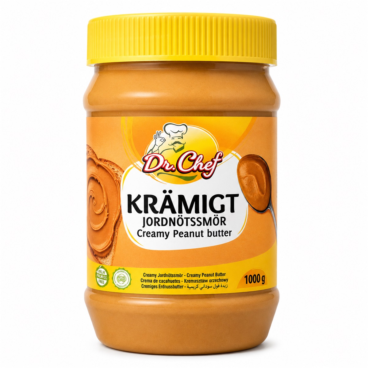 Jordnötssmör gul krämigt 1kg*12