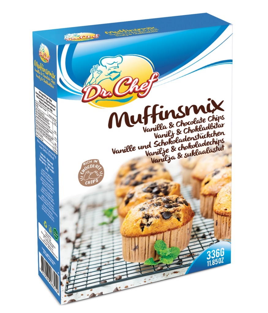 Dr Muffin Vanilla Chocolate Chips 336gr*12