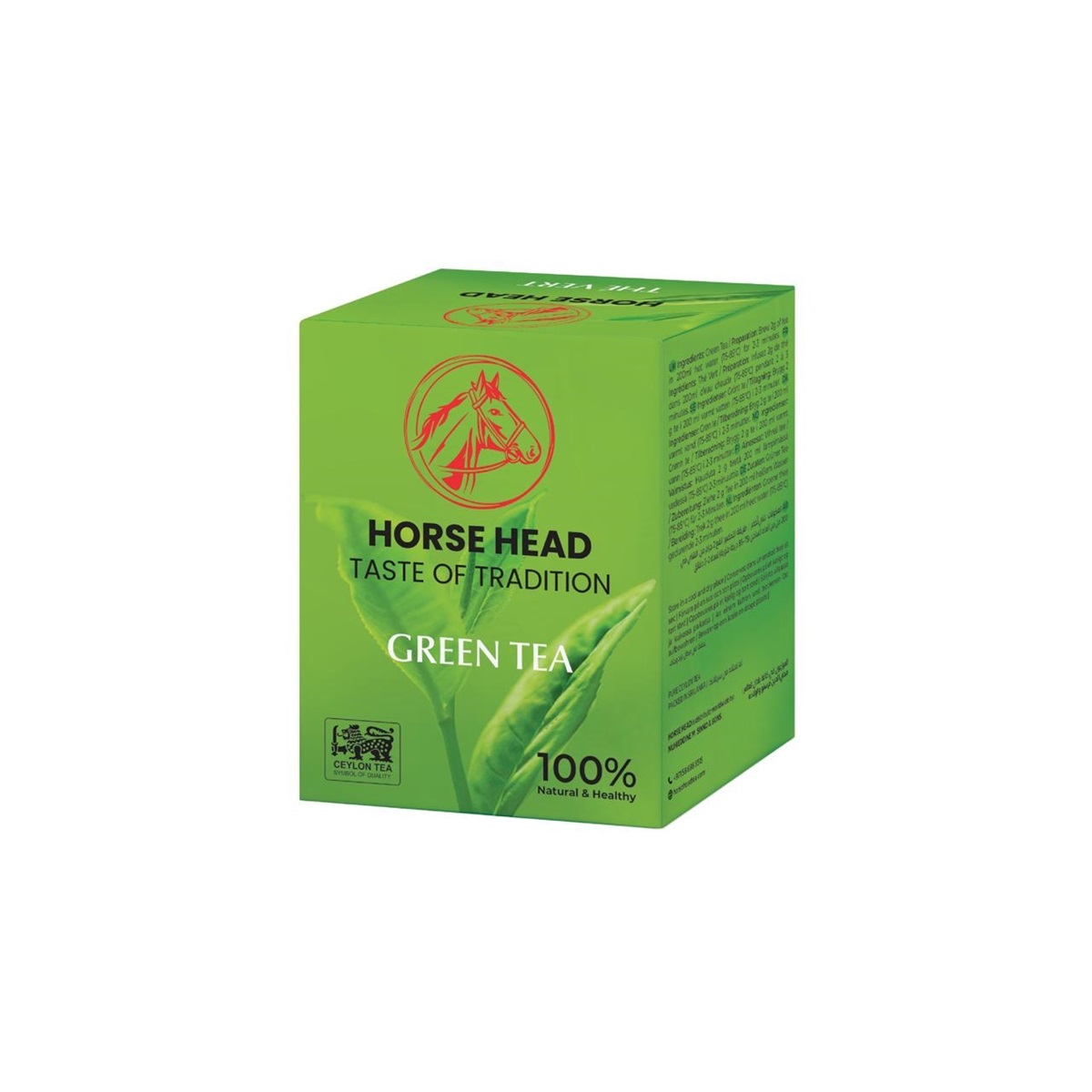 Horse Head Grönt Te Natural 160gr*30