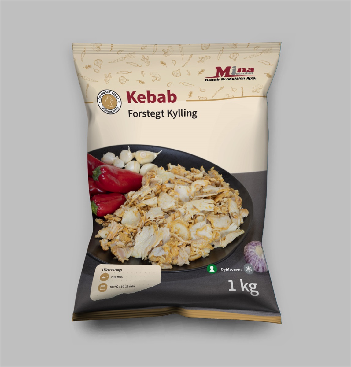 MINA Kyckling Grilled 1kg*8