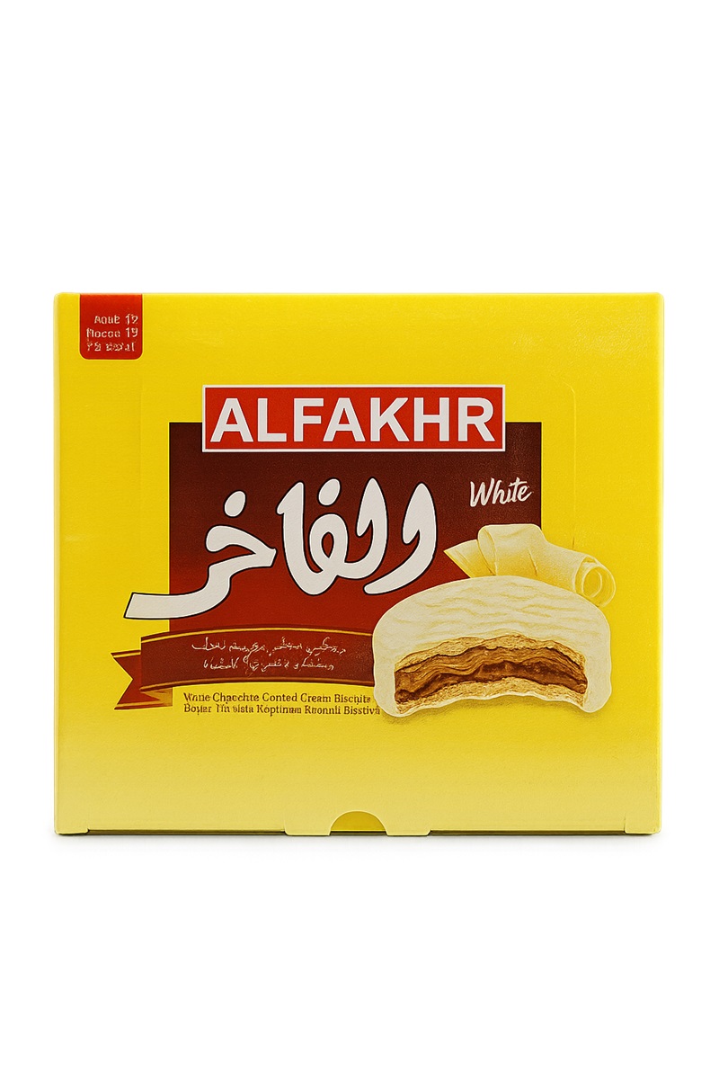 ALFAKHR Biscuit Vit Choklad 10st*12