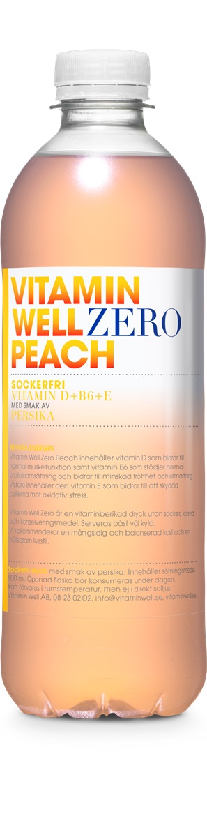 VitaminWell Zero Persika 50cl*12