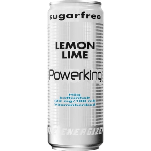 Powerking Lemon/Lime Sockerfri 250ml*24