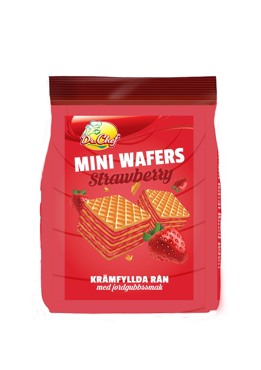 Dr wafers mini Jordgubb130gr*12