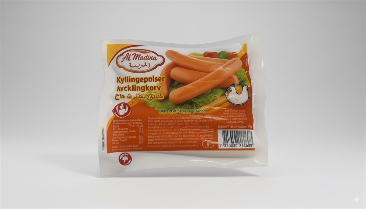 AL M Kycklingkorv stark fryst 340gr*32
