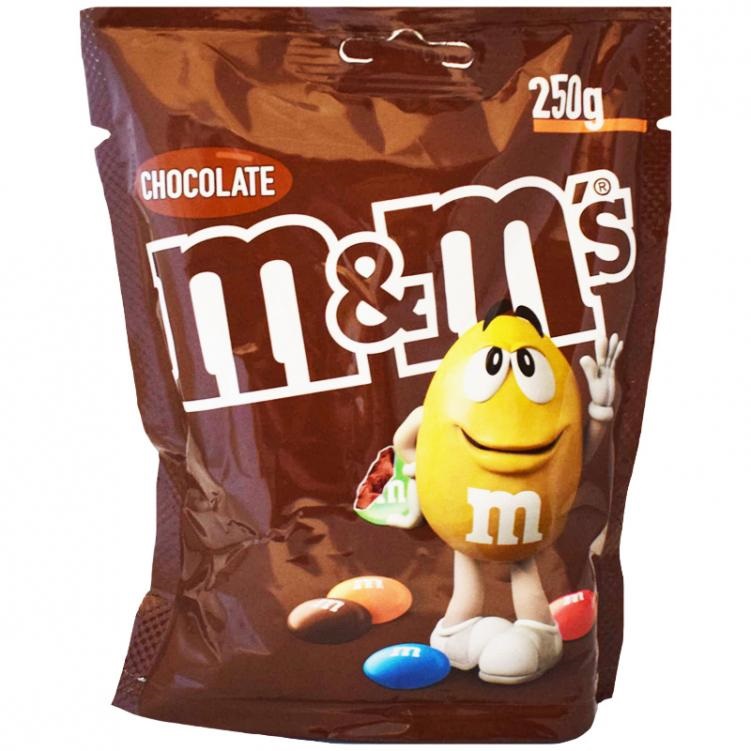 M&M Chokolad 250gr*12 TEXT