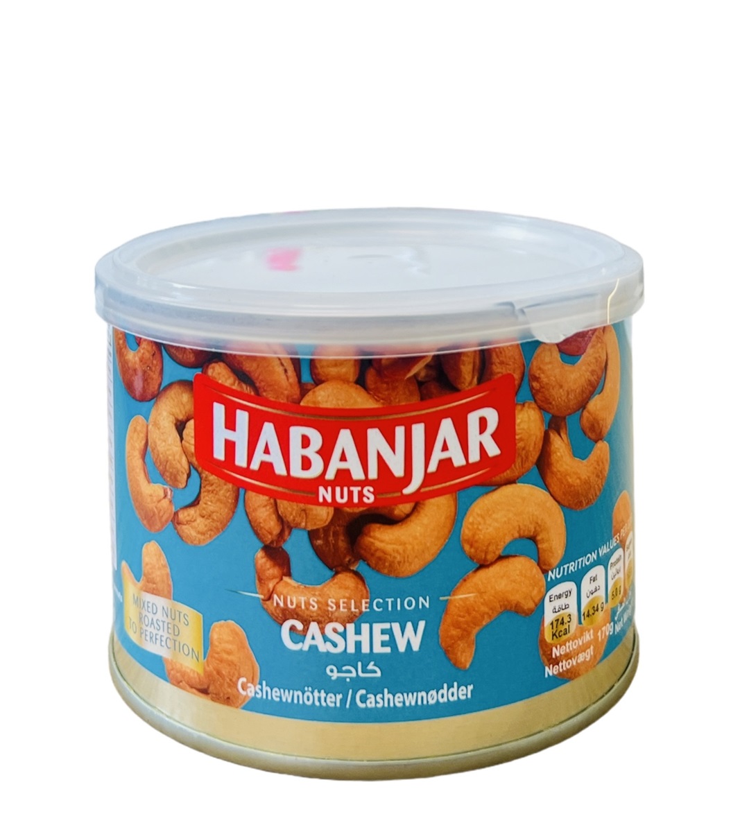 HAB Cashewnötter 170gr*12