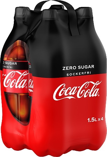 XCoca Cola Zero 1,5L 4 pack