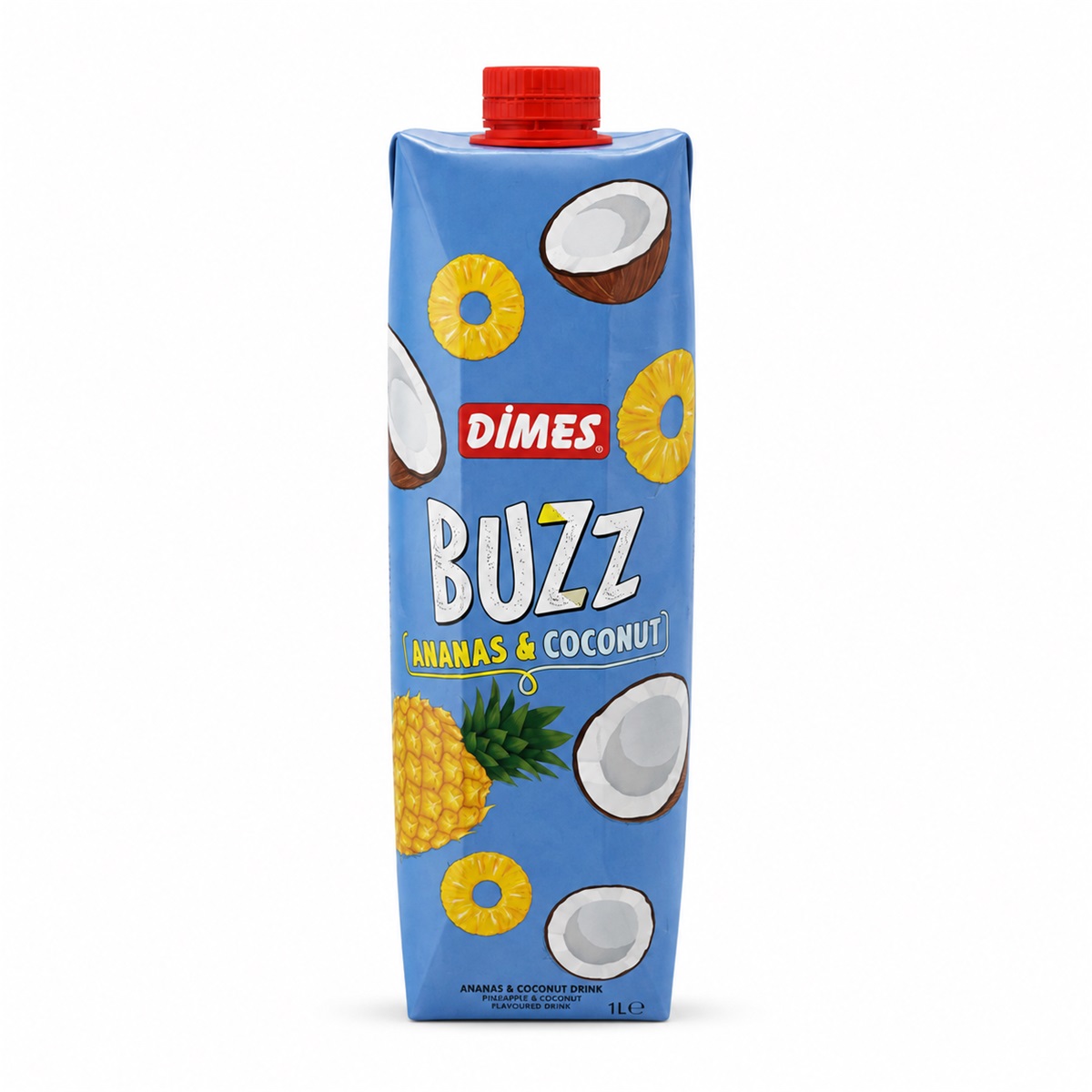 Dimes BUZZ Pineapple&Cocnot 1L*12-TEXT