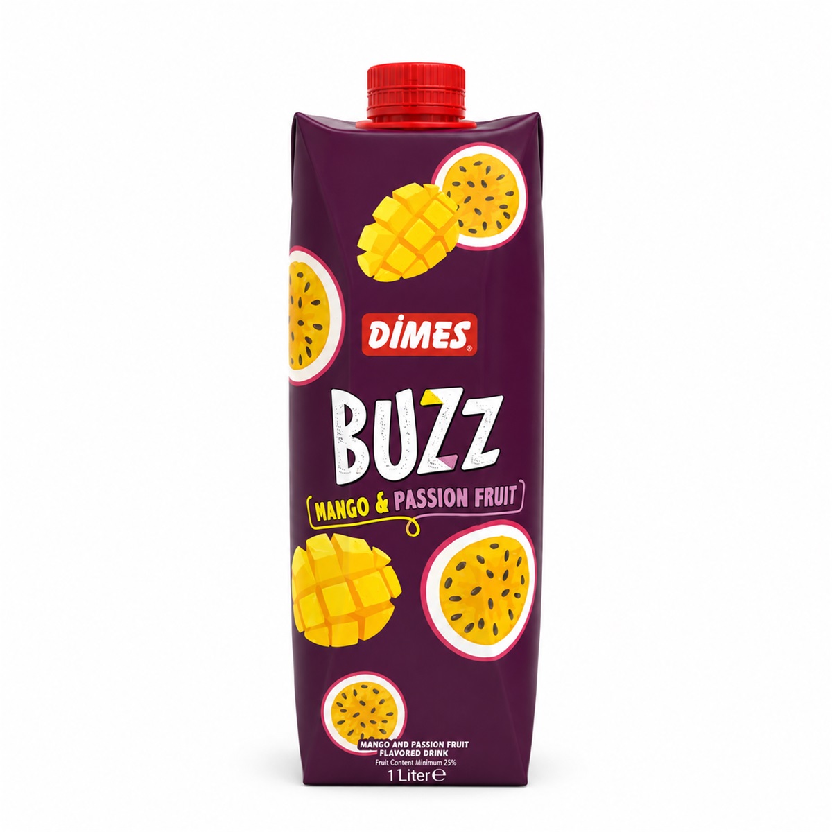 Dimes BUZZ Mango&Passion 1L*12- TEXT
