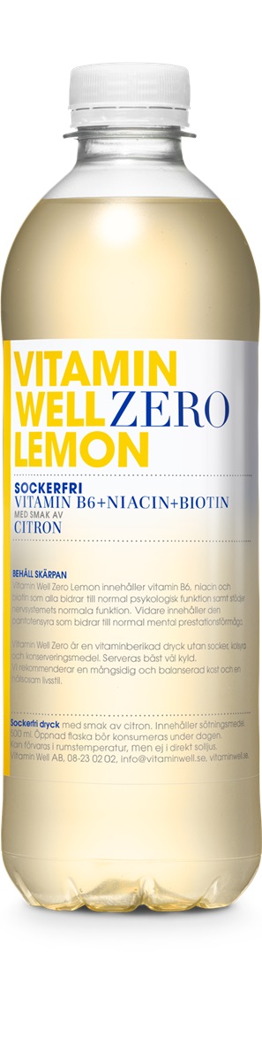 VitaminWell Lemon Zero 50cl*12