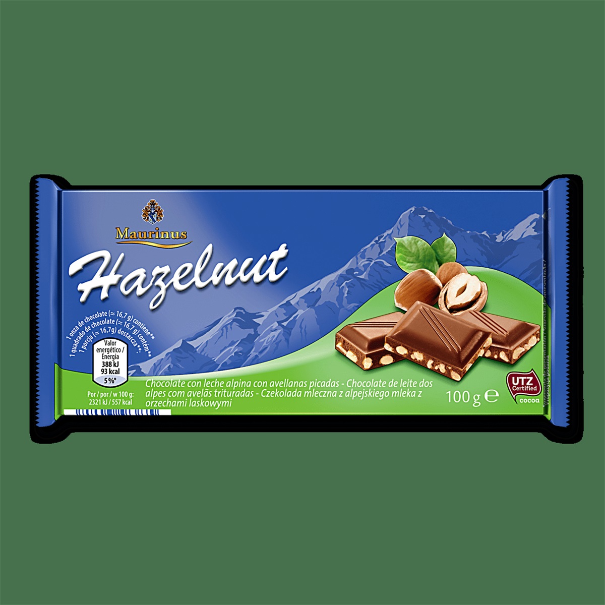 Chokalad Grön Maurinus100g*41 TEXT