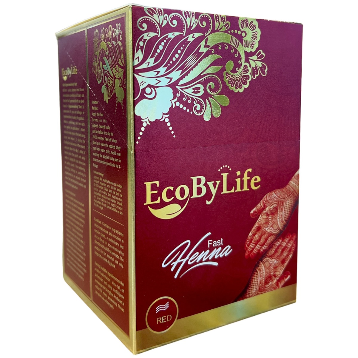EcoBy Life Henna Cone Red 30gr*12*24