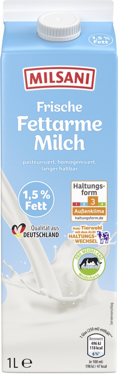 Mjölk Milsani light 1,5% Fett 1L*10 TEXT