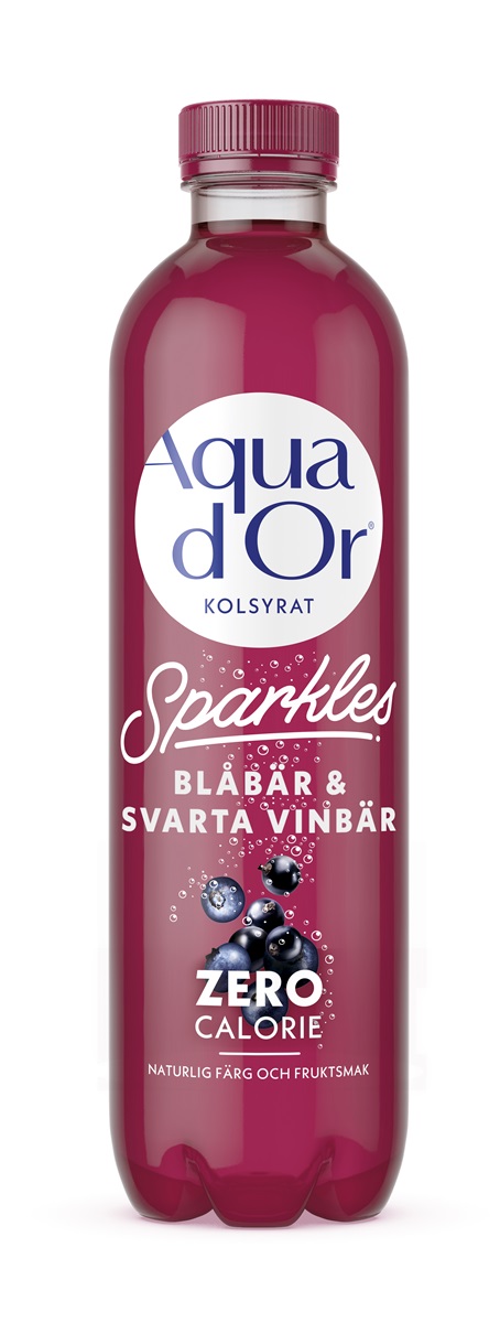 Aquador Blåbär & svarta vinbär 50cl*12