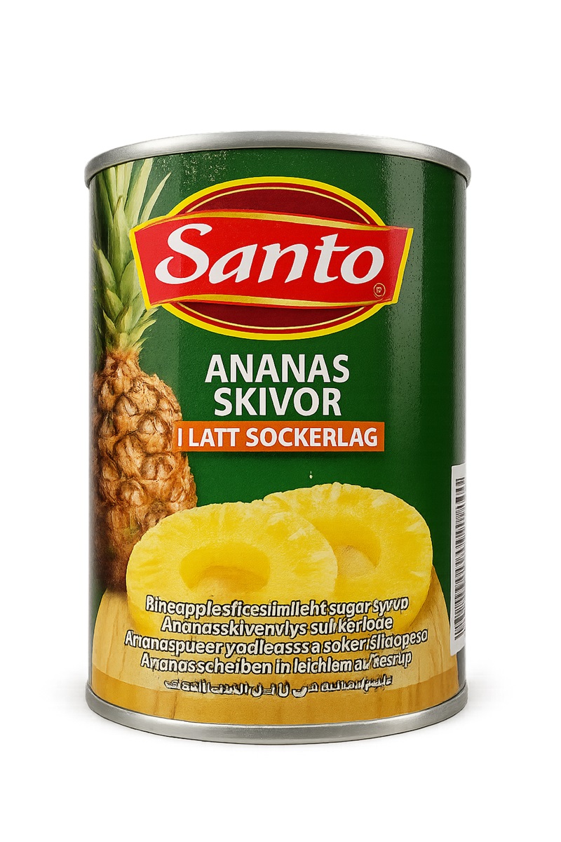 S Ananas ringar 565gr*24