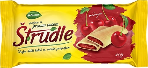 D Strudla Sour Cherry 240g*17