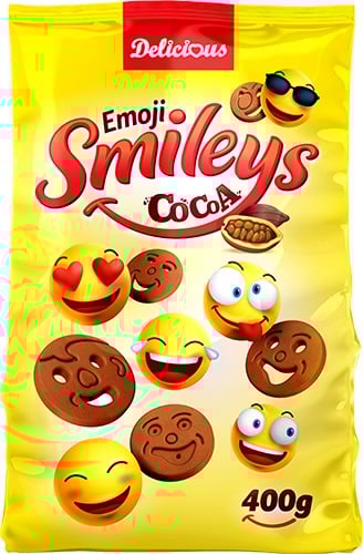 D Smileys Cocoa 400g*12