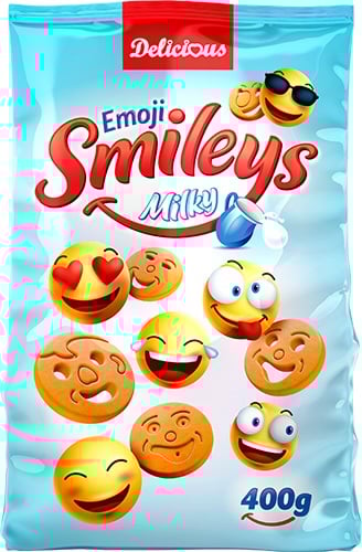 D Smileys Milky 400g*12