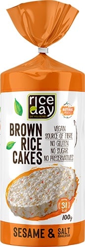 D Rice day Rice cakes Sesame 100gr*12