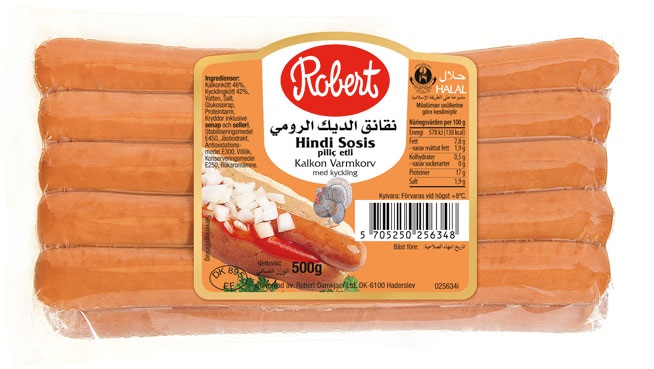 Kalkon Korv Robert 500g*8