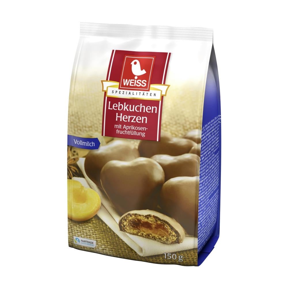Lebkuchen Herzen i Påse300g*27 TEXT