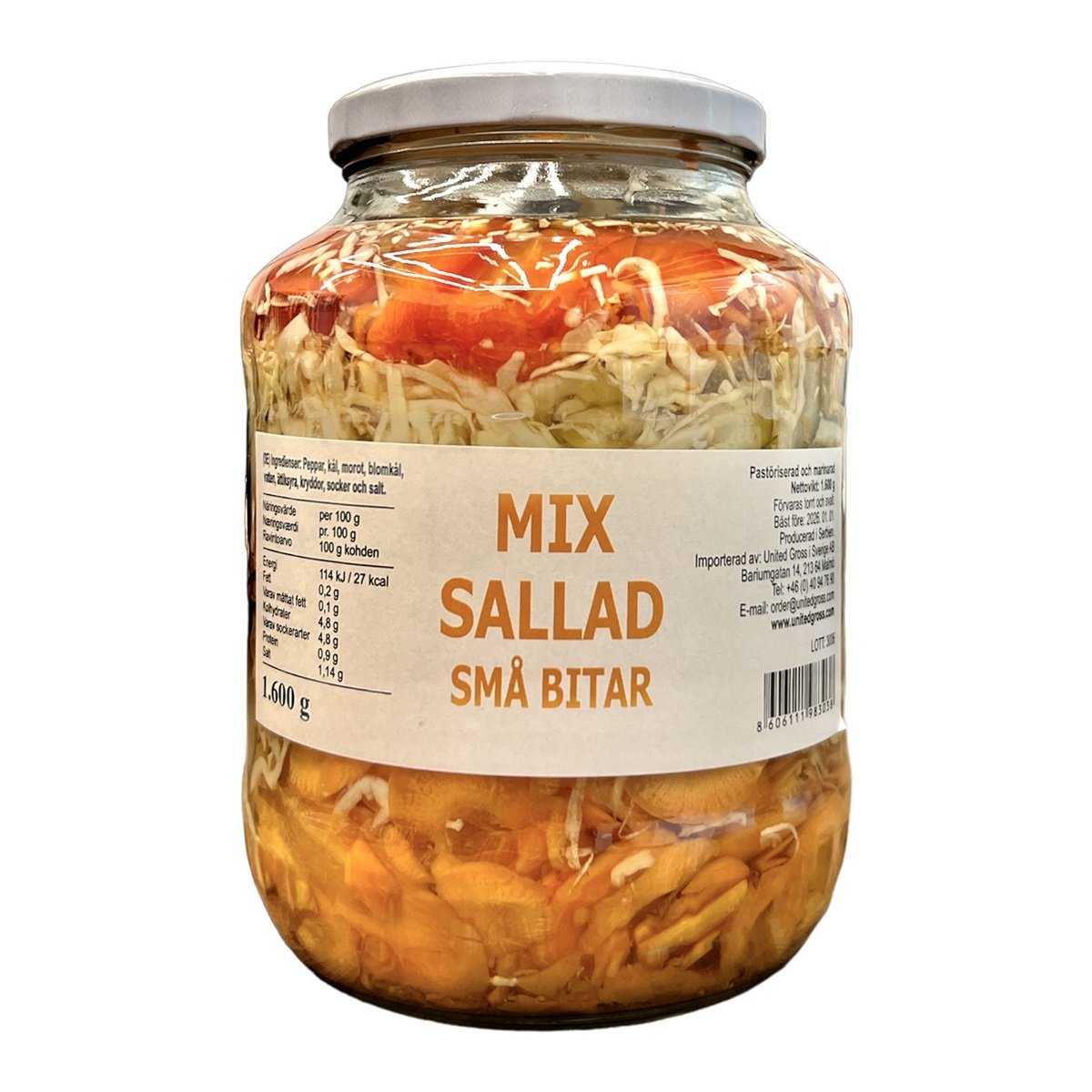 Mix Sallad Små Bitar 1,6kg*6