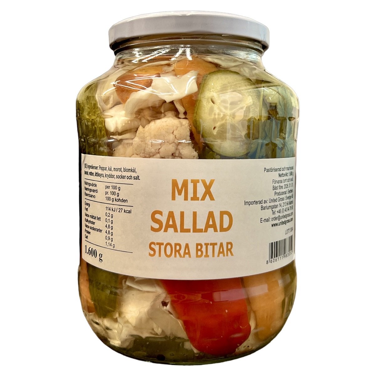 Mix Sallad Stora Bitar 1,6kg*6