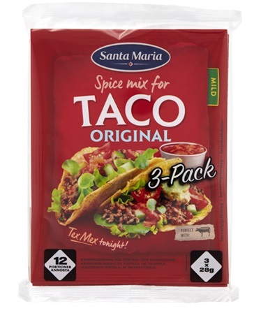 SM Taco Spice Mix 3 Pack 28Gx3X13