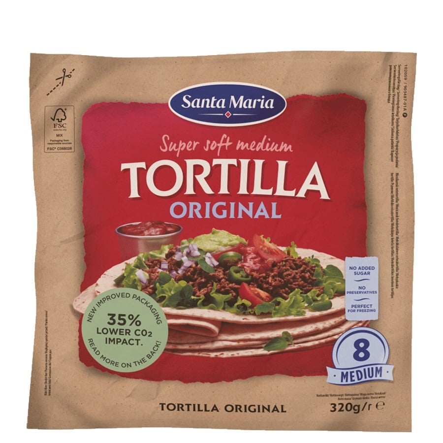 SM Tortilla Original Medium (8-pack) 320g*12