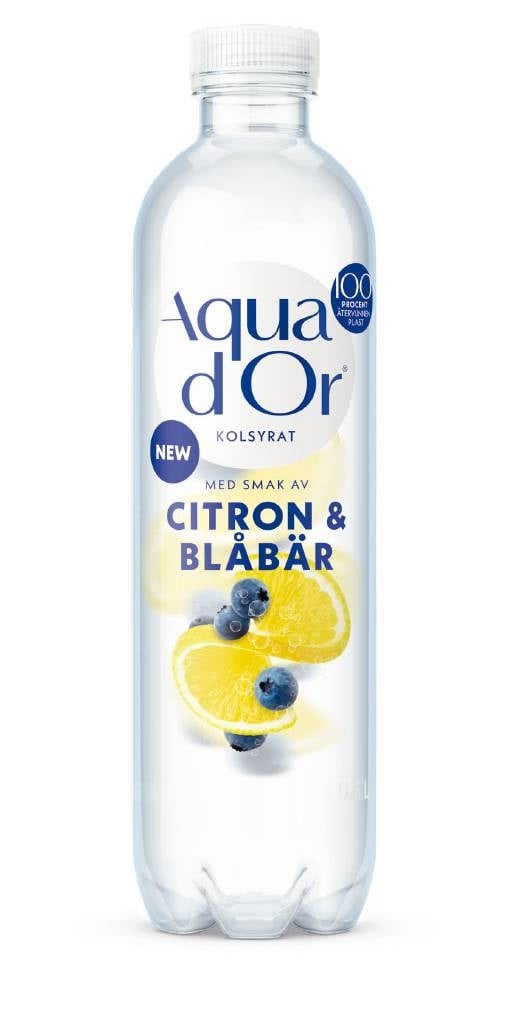 Aquador Citron & Blåbär 50cl*12