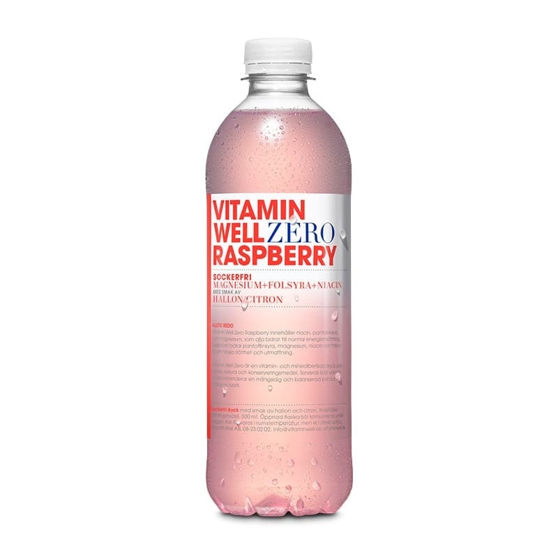 VitaminWell Zero Raspberry 50cl*12