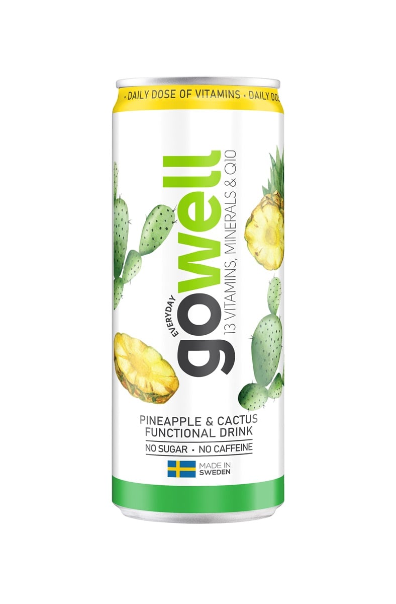 Gowell Ananas/Kaktus 33cl*24