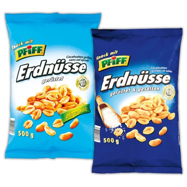 Jordnötter Pfiff 500g*12 TEXT