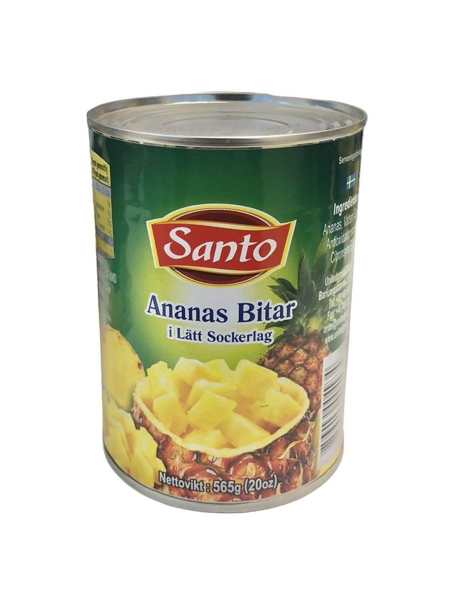 S Ananas bitar 565gr*24
