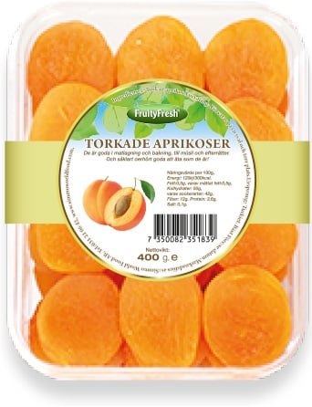 Aprikos Torkade Fruity Fresh 350gr*24