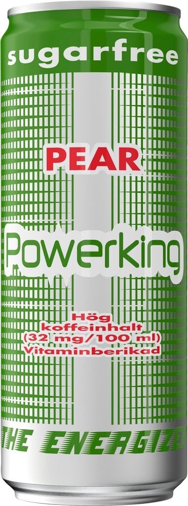 Powerking Grön Päron Sockerfri 250ml*24