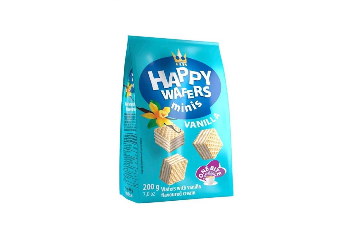Happy Wafers Vanilj 200gr*10